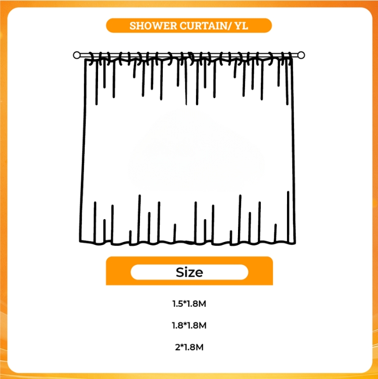 3D shower curtain - Fruits Basket UK Shop