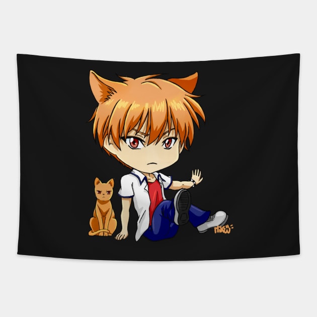 Kyo Fruits Basket Anime Style 2 Tapestry