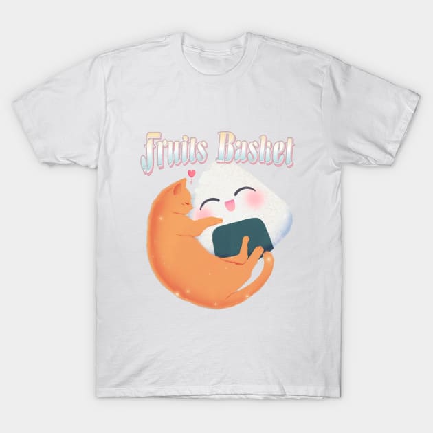 Fruits Anime Cat Fruit Basket T-Shirt - Image 6