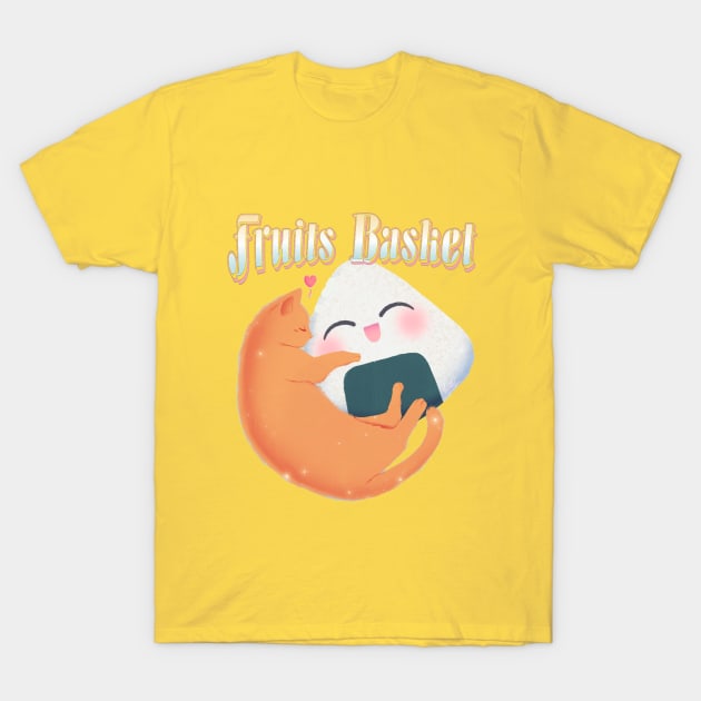 Fruits Anime Cat Fruit Basket T-Shirt - Image 7