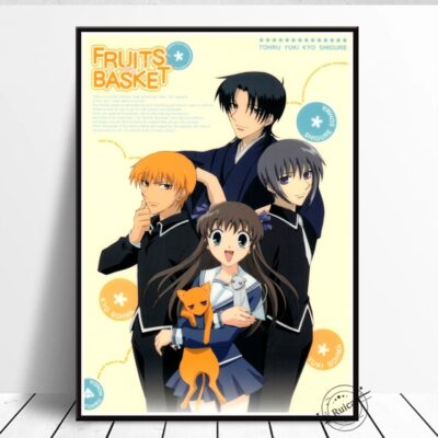Fruits Basket Poster Canvas Painting Print Wall Art Pictures For Living Room Coffee House Bar Home.jpg 640x640 3 - Fruits Basket UK Shop