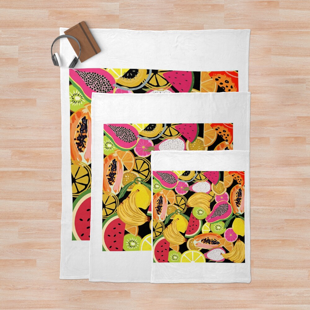 Fruit Basket Anime Fruit Throw Blanket - Image 3