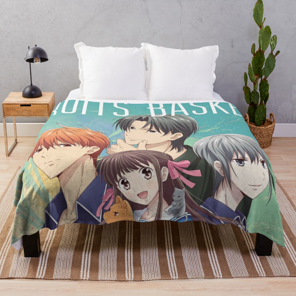 Fruit Basket Characters Throw Blanket