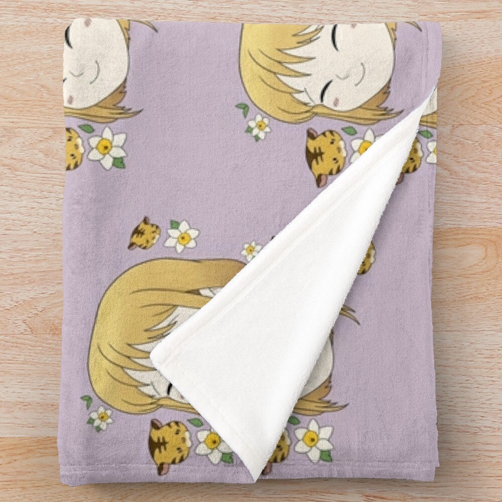 Fruit Basket Purple Throw Blanket - Image 2