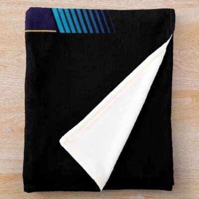 Alternative view of Fruit Basket Black Throw Blanket