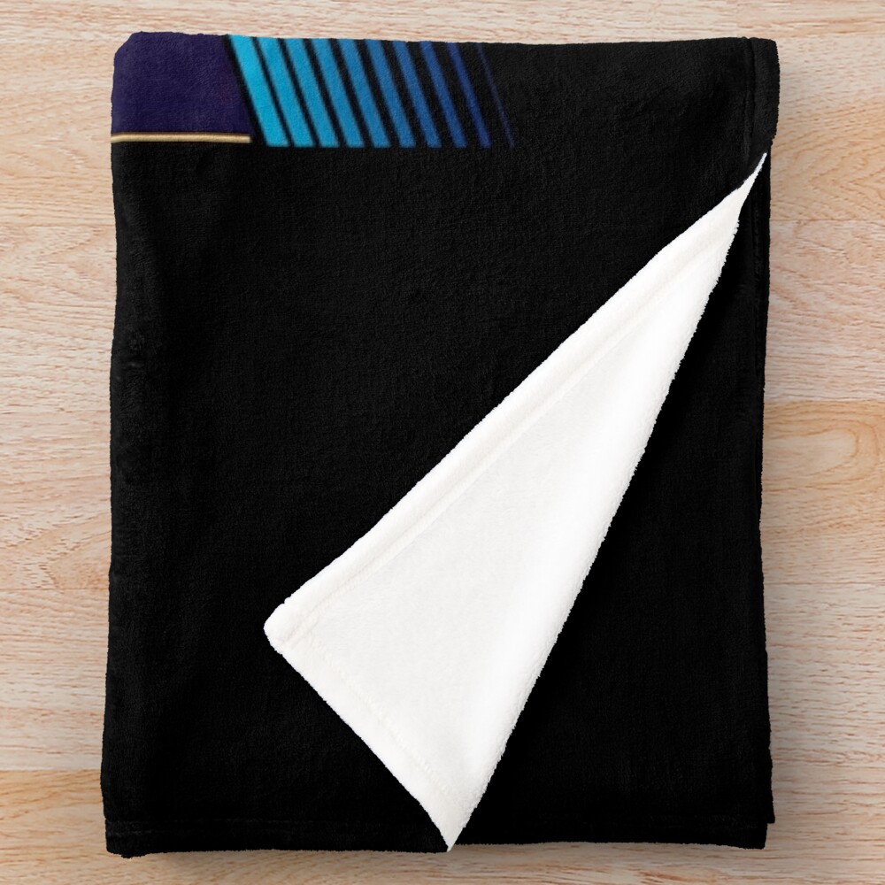 Fruit Basket Black Throw Blanket - Image 2