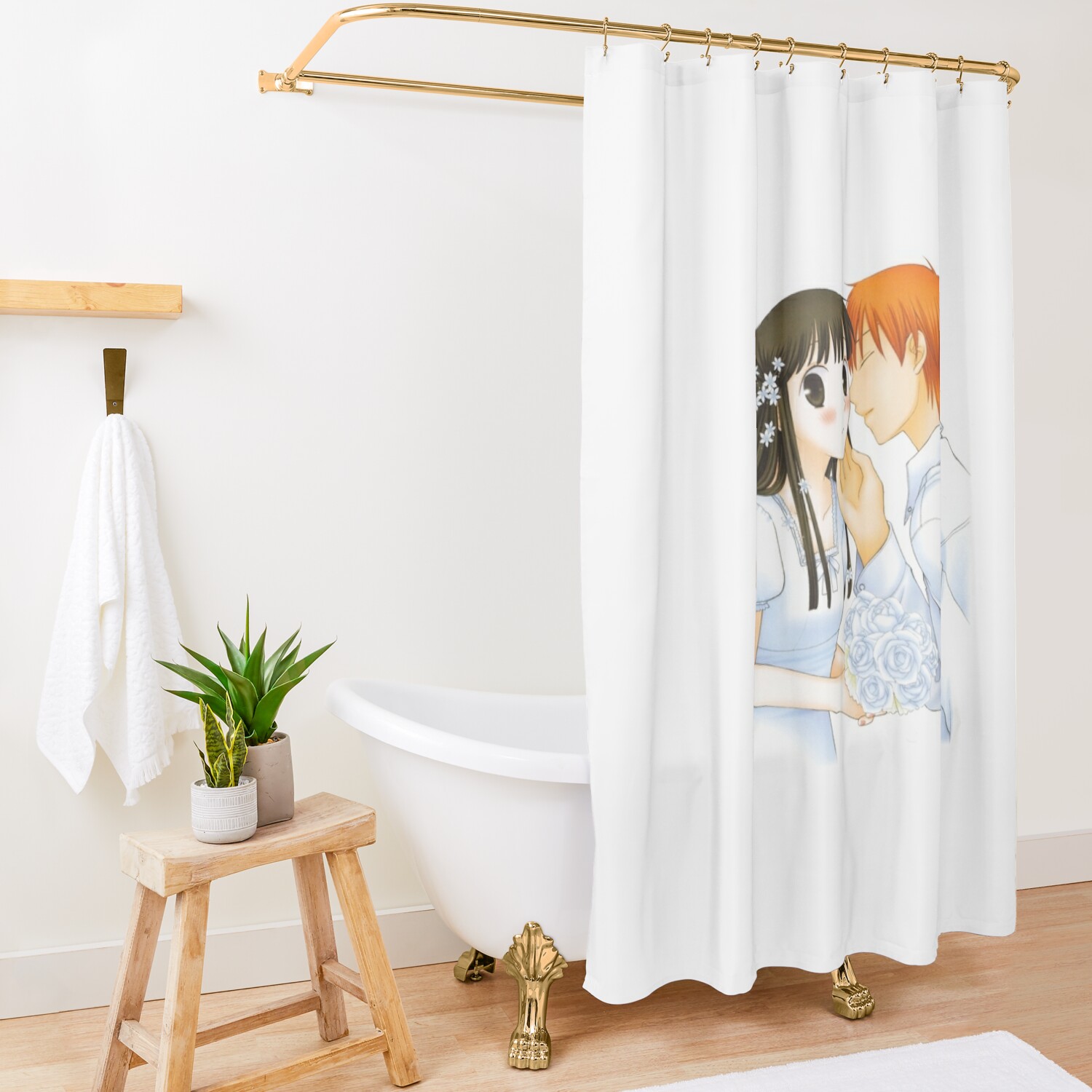 Fruits Basket Tohru Honda And Kyou Sohma Shower Curtain